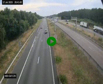 <h2>Webcam autoroute A63 en périphérie de Bordeaux au sud-est de la ville, en provenance du bassin d'Arcachon. Vue orientée vers Bordeaux</h2>