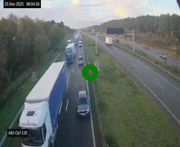 <h2>Webcam autoroute A63 en périphérie de Bordeaux au sud-est de la ville, en provenance du bassin d'Arcachon. Vue orientée vers Bordeaux</h2>