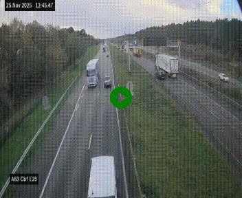 <h2>Webcam autoroute A63 en périphérie de Bordeaux au sud-est de la ville, en provenance du bassin d'Arcachon. Vue orientée vers Bordeaux</h2>