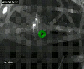 <h2>Webcam autoroute A63 en périphérie de Bordeaux au sud-est de la ville, en provenance du bassin d'Arcachon. Vue orientée vers Bordeaux</h2>