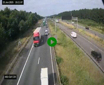 <h2>Webcam autoroute A63 en périphérie de Bordeaux au sud-est de la ville, en provenance du bassin d'Arcachon. Vue orientée vers Bordeaux</h2>