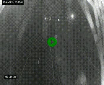 <h2>Webcam autoroute A63 en périphérie de Bordeaux au sud-est de la ville, en provenance du bassin d'Arcachon. Vue orientée vers Bordeaux</h2>