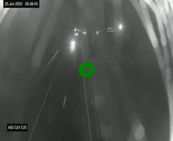 <h2>Webcam autoroute A63 en périphérie de Bordeaux au sud-est de la ville, en provenance du bassin d'Arcachon. Vue orientée vers Bordeaux</h2>