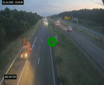 <h2>Webcam autoroute A63 en périphérie de Bordeaux au sud-est de la ville, en provenance du bassin d'Arcachon. Vue orientée vers Bordeaux</h2>