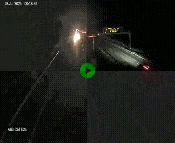 <h2>Webcam autoroute A63 en périphérie de Bordeaux au sud-est de la ville, en provenance du bassin d'Arcachon. Vue orientée vers Bordeaux</h2>
