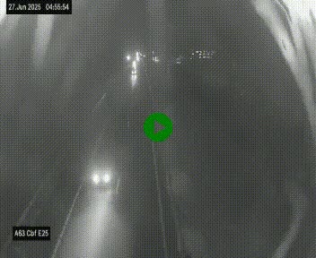 <h2>Webcam autoroute A63 en périphérie de Bordeaux au sud-est de la ville, en provenance du bassin d'Arcachon. Vue orientée vers Bordeaux</h2>