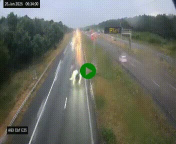 <h2>Webcam autoroute A63 en périphérie de Bordeaux au sud-est de la ville, en provenance du bassin d'Arcachon. Vue orientée vers Bordeaux</h2>
