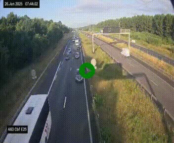 <h2>Webcam autoroute A63 en périphérie de Bordeaux au sud-est de la ville, en provenance du bassin d'Arcachon. Vue orientée vers Bordeaux</h2>