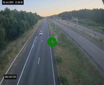 <h2>Webcam autoroute A63 en périphérie de Bordeaux au sud-est de la ville, en provenance du bassin d'Arcachon. Vue orientée vers Bordeaux</h2>