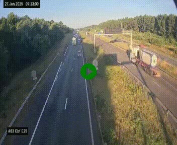 <h2>Webcam autoroute A63 en périphérie de Bordeaux au sud-est de la ville, en provenance du bassin d'Arcachon. Vue orientée vers Bordeaux</h2>