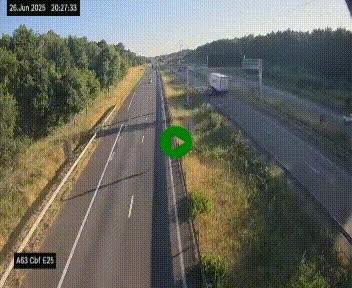 <h2>Webcam autoroute A63 en périphérie de Bordeaux au sud-est de la ville, en provenance du bassin d'Arcachon. Vue orientée vers Bordeaux</h2>