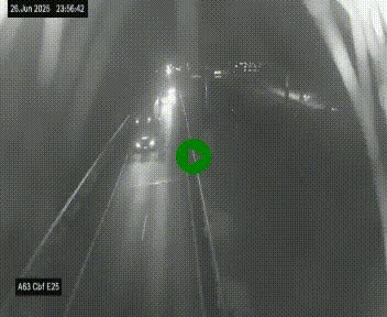 <h2>Webcam autoroute A63 en périphérie de Bordeaux au sud-est de la ville, en provenance du bassin d'Arcachon. Vue orientée vers Bordeaux</h2>