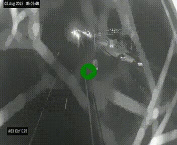 <h2>Webcam autoroute A63 en périphérie de Bordeaux au sud-est de la ville, en provenance du bassin d'Arcachon. Vue orientée vers Bordeaux</h2>