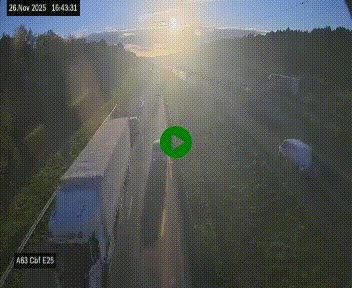 <h2>Webcam autoroute A63 en périphérie de Bordeaux au sud-est de la ville, en provenance du bassin d'Arcachon. Vue orientée vers Bordeaux</h2>