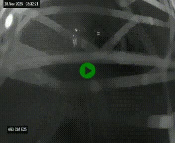 <h2>Webcam autoroute A63 en périphérie de Bordeaux au sud-est de la ville, en provenance du bassin d'Arcachon. Vue orientée vers Bordeaux</h2>