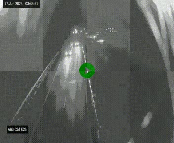 <h2>Webcam autoroute A63 en périphérie de Bordeaux au sud-est de la ville, en provenance du bassin d'Arcachon. Vue orientée vers Bordeaux</h2>