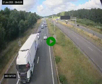 <h2>Webcam autoroute A63 en périphérie de Bordeaux au sud-est de la ville, en provenance du bassin d'Arcachon. Vue orientée vers Bordeaux</h2>
