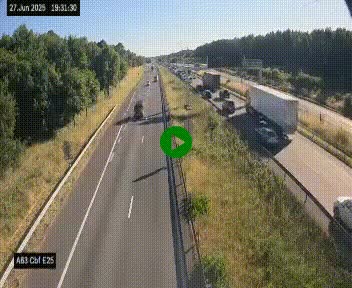 <h2>Webcam autoroute A63 en périphérie de Bordeaux au sud-est de la ville, en provenance du bassin d'Arcachon. Vue orientée vers Bordeaux</h2>
