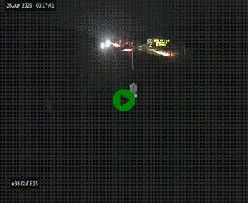 <h2>Webcam autoroute A63 en périphérie de Bordeaux au sud-est de la ville, en provenance du bassin d'Arcachon. Vue orientée vers Bordeaux</h2>