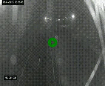 <h2>Webcam autoroute A63 en périphérie de Bordeaux au sud-est de la ville, en provenance du bassin d'Arcachon. Vue orientée vers Bordeaux</h2>