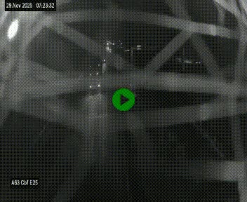 <h2>Webcam autoroute A63 en périphérie de Bordeaux au sud-est de la ville, en provenance du bassin d'Arcachon. Vue orientée vers Bordeaux</h2>