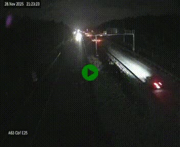 <h2>Webcam autoroute A63 en périphérie de Bordeaux au sud-est de la ville, en provenance du bassin d'Arcachon. Vue orientée vers Bordeaux</h2>