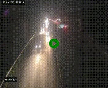 <h2>Webcam autoroute A63 en périphérie de Bordeaux au sud-est de la ville, en provenance du bassin d'Arcachon. Vue orientée vers Bordeaux</h2>