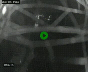 <h2>Webcam autoroute A63 en périphérie de Bordeaux au sud-est de la ville, en provenance du bassin d'Arcachon. Vue orientée vers Bordeaux</h2>