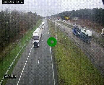 <h2>Webcam autoroute A63 en périphérie de Bordeaux au sud-est de la ville, en provenance du bassin d'Arcachon. Vue orientée vers Bordeaux</h2>