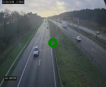 <h2>Webcam autoroute A63 en périphérie de Bordeaux au sud-est de la ville, en provenance du bassin d'Arcachon. Vue orientée vers Bordeaux</h2>