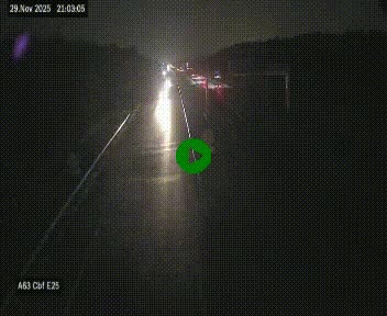 <h2>Webcam autoroute A63 en périphérie de Bordeaux au sud-est de la ville, en provenance du bassin d'Arcachon. Vue orientée vers Bordeaux</h2>
