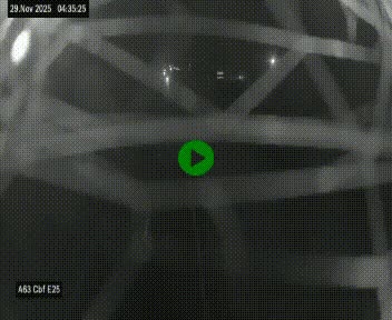 <h2>Webcam autoroute A63 en périphérie de Bordeaux au sud-est de la ville, en provenance du bassin d'Arcachon. Vue orientée vers Bordeaux</h2>