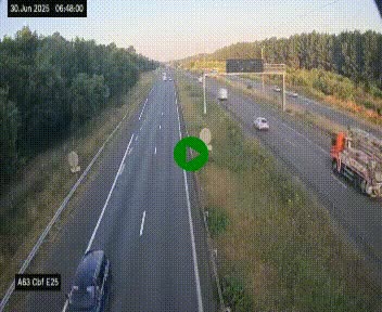 <h2>Webcam autoroute A63 en périphérie de Bordeaux au sud-est de la ville, en provenance du bassin d'Arcachon. Vue orientée vers Bordeaux</h2>