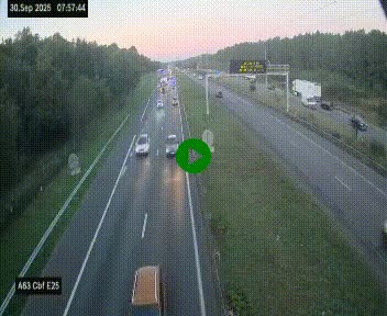<h2>Webcam autoroute A63 en périphérie de Bordeaux au sud-est de la ville, en provenance du bassin d'Arcachon. Vue orientée vers Bordeaux</h2>