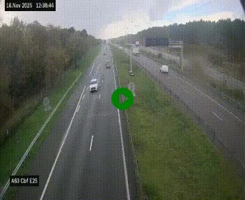 <h2>Webcam autoroute A63 en périphérie de Bordeaux au sud-est de la ville, en provenance du bassin d'Arcachon. Vue orientée vers Bordeaux</h2>