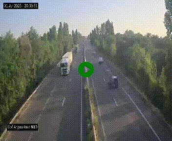 <h2>Webcam routière à la fin de la N10, en périphérique ouest d'Angouleme, proche de la jonction avec l'A10</h2>