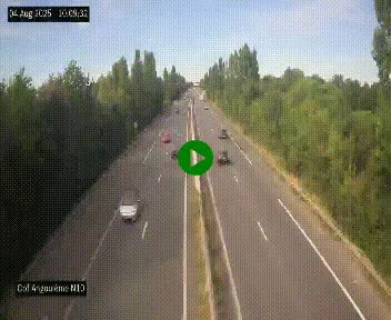 <h2>Webcam routière à la fin de la N10, en périphérique ouest d'Angouleme, proche de la jonction avec l'A10</h2>