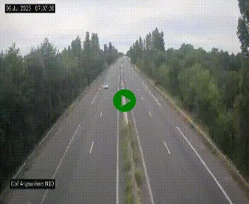 <h2>Webcam routière à la fin de la N10, en périphérique ouest d'Angouleme, proche de la jonction avec l'A10</h2>