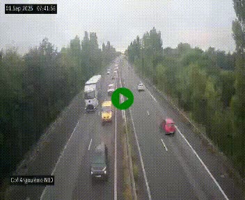 <h2>Webcam routière à la fin de la N10, en périphérique ouest d'Angouleme, proche de la jonction avec l'A10</h2>