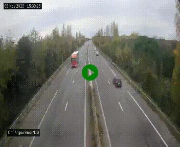 <h2>Webcam routière à la fin de la N10, en périphérique ouest d'Angouleme, proche de la jonction avec l'A10</h2>