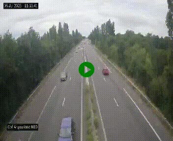 <h2>Webcam routière à la fin de la N10, en périphérique ouest d'Angouleme, proche de la jonction avec l'A10</h2>