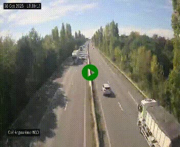 <h2>Webcam routière à la fin de la N10, en périphérique ouest d'Angouleme, proche de la jonction avec l'A10</h2>