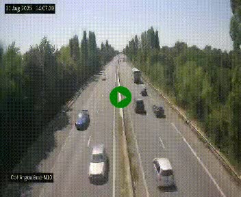 <h2>Webcam routière à la fin de la N10, en périphérique ouest d'Angouleme, proche de la jonction avec l'A10</h2>