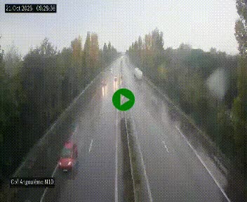 <h2>Webcam routière à la fin de la N10, en périphérique ouest d'Angouleme, proche de la jonction avec l'A10</h2>