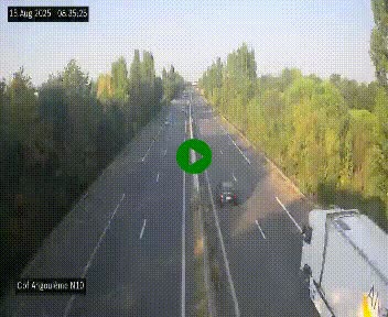 <h2>Webcam routière à la fin de la N10, en périphérique ouest d'Angouleme, proche de la jonction avec l'A10</h2>