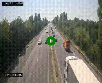 <h2>Webcam routière à la fin de la N10, en périphérique ouest d'Angouleme, proche de la jonction avec l'A10</h2>