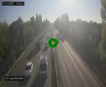 <h2>Webcam routière à la fin de la N10, en périphérique ouest d'Angouleme, proche de la jonction avec l'A10</h2>