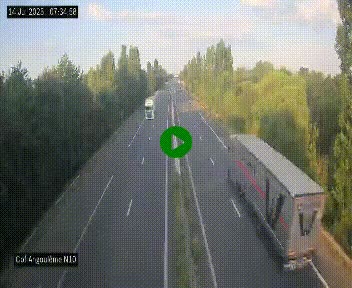 <h2>Webcam routière à la fin de la N10, en périphérique ouest d'Angouleme, proche de la jonction avec l'A10</h2>