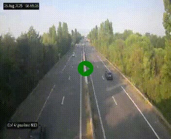 <h2>Webcam routière à la fin de la N10, en périphérique ouest d'Angouleme, proche de la jonction avec l'A10</h2>