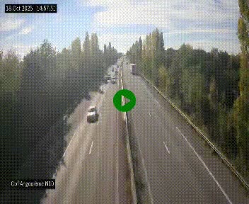 <h2>Webcam routière à la fin de la N10, en périphérique ouest d'Angouleme, proche de la jonction avec l'A10</h2>